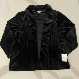 Ophelia Roe NWT Velour Blazer Women's Size 2X Holiday Party Christmas Workwear